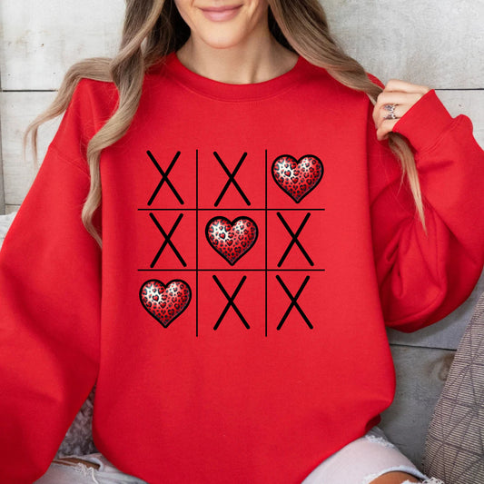 3 hearts tictactoe graphic tee